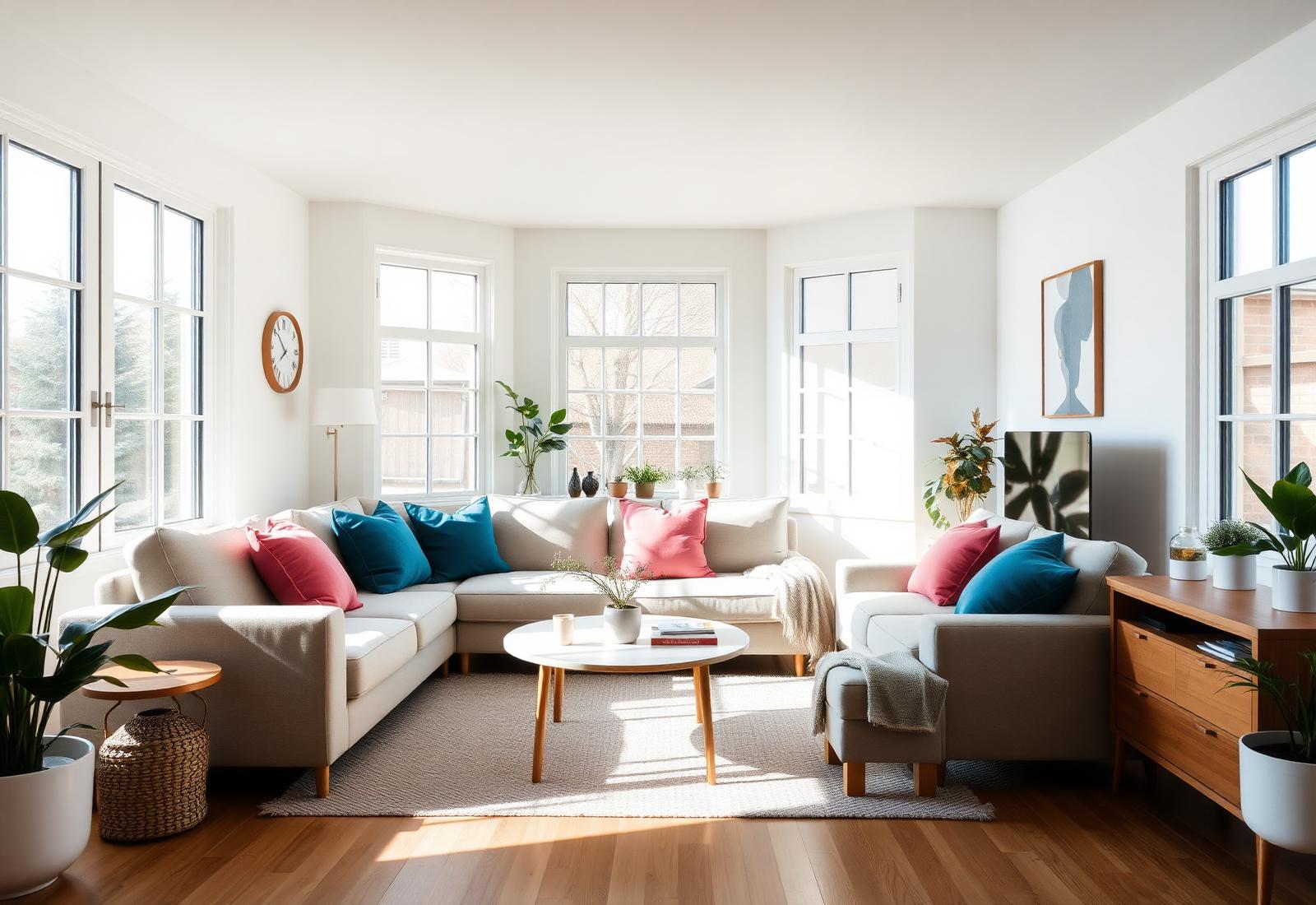 Bright, peaceful shared living room at A Better You Homes